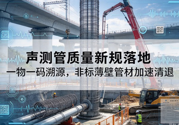 彭山声测管质量新规落地，一物一码溯源，非标薄壁管材加速清退